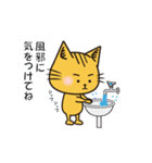 猫の助の動くアニメーションスタンプ冬Ver（個別スタンプ：18）