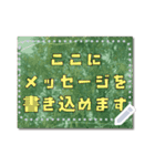 書き込める★秋冬の落ち葉・植物フレーム（個別スタンプ：9）