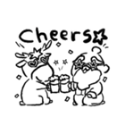 老子ちゃんメリクリ＆あけおめ 英語スタンプ（個別スタンプ：11）