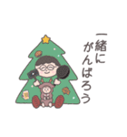 普段使いOK◎ゆるかわクリスマスなスタンプ（個別スタンプ：22）