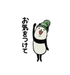 【冬】豆パンダ（個別スタンプ：19）