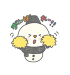 雪だるまぬりえ（個別スタンプ：9）