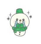 雪だるまぬりえ（個別スタンプ：17）