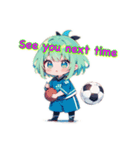 Soccer Girls with Japan（個別スタンプ：7）