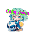 Soccer Girls with Japan（個別スタンプ：8）