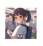 学園少女の日常（個別スタンプ：2）