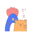 ふわりぃメンダコちゃん ペンギンRemix（個別スタンプ：1）