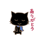 くろねこカラス 何かを伝えたい（個別スタンプ：22）