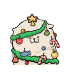 まんじゅう猫-クリスマス（個別スタンプ：1）