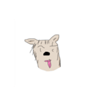 たかたか作メモ帳で描いた犬（個別スタンプ：23）