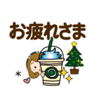 クリスマス♡カチューシャ主婦【デカ文字】（個別スタンプ：6）