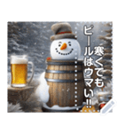 【酒】冬に飲むビールも美味しい（個別スタンプ：4）