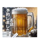 【酒】冬に飲むビールも美味しい（個別スタンプ：15）