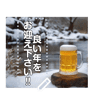 【酒】冬に飲むビールも美味しい（個別スタンプ：21）