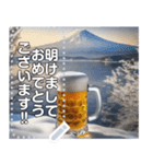 【酒】冬に飲むビールも美味しい（個別スタンプ：24）