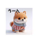 かわいい3D柴犬のスタンプ（個別スタンプ：21）