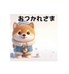 かわいい3D柴犬のスタンプ（個別スタンプ：38）