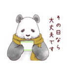 【冬】パンダとコアリクイ（個別スタンプ：14）