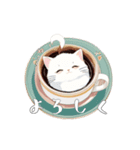 かわいいねこカフェ 01（個別スタンプ：1）