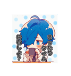 8人の青くん（個別スタンプ：8）