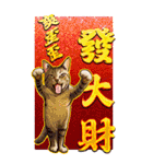 猫の新年の楽しみ超面白い春祭り 2（個別スタンプ：18）