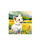 かわいい子犬(絵画風)（個別スタンプ：5）