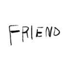 シンプル文字スタンプだ（個別スタンプ：14）