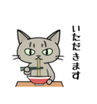 ラーメンを食べる猫 [改定版]（個別スタンプ：10）