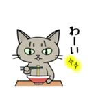 ラーメンを食べる猫 [改定版]（個別スタンプ：12）