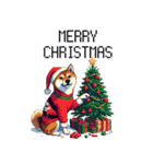 ドット絵 サンタ 柴犬 クリスマス 40種 冬（個別スタンプ：38）