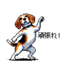 ドット絵 ビーグル 犬 40種（個別スタンプ：15）