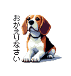 ドット絵 ビーグル 犬 40種（個別スタンプ：27）