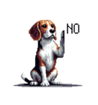 ドット絵 ビーグル 犬 40種（個別スタンプ：33）