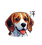 ドット絵 ビーグル 犬 40種（個別スタンプ：35）