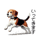 ドット絵 ビーグル 犬 40種（個別スタンプ：37）