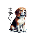 ドット絵 ビーグル 犬 40種（個別スタンプ：40）