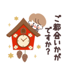 モノトーンmushくん 冬・正月（個別スタンプ：27）