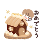 モノトーンmushくん 冬・正月（個別スタンプ：33）