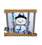 かわちい雪だるまスタンプ（個別スタンプ：10）