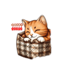 猫のイラスト Cute cat（個別スタンプ：6）