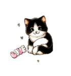 猫のイラスト Cute cat（個別スタンプ：7）