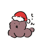 クリスマスなショコラ犬（個別スタンプ：5）