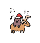 クリスマスなショコラ犬（個別スタンプ：6）