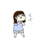 目が怖い女の子のスタンプ（個別スタンプ：16）