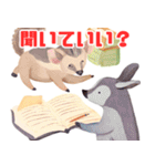 勉強モードのかわいい動物たち（個別スタンプ：8）