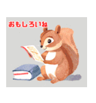 勉強モードのかわいい動物たち（個別スタンプ：30）