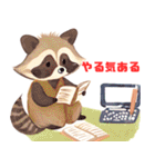 勉強モードのかわいい動物たち（個別スタンプ：34）