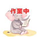 勉強モードのかわいい動物たち（個別スタンプ：36）