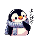 ドット絵 ペンギン 冬支度 40種 冬 定番（個別スタンプ：22）