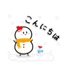 冬❄️雪だるまちゃんスタンプ（個別スタンプ：1）